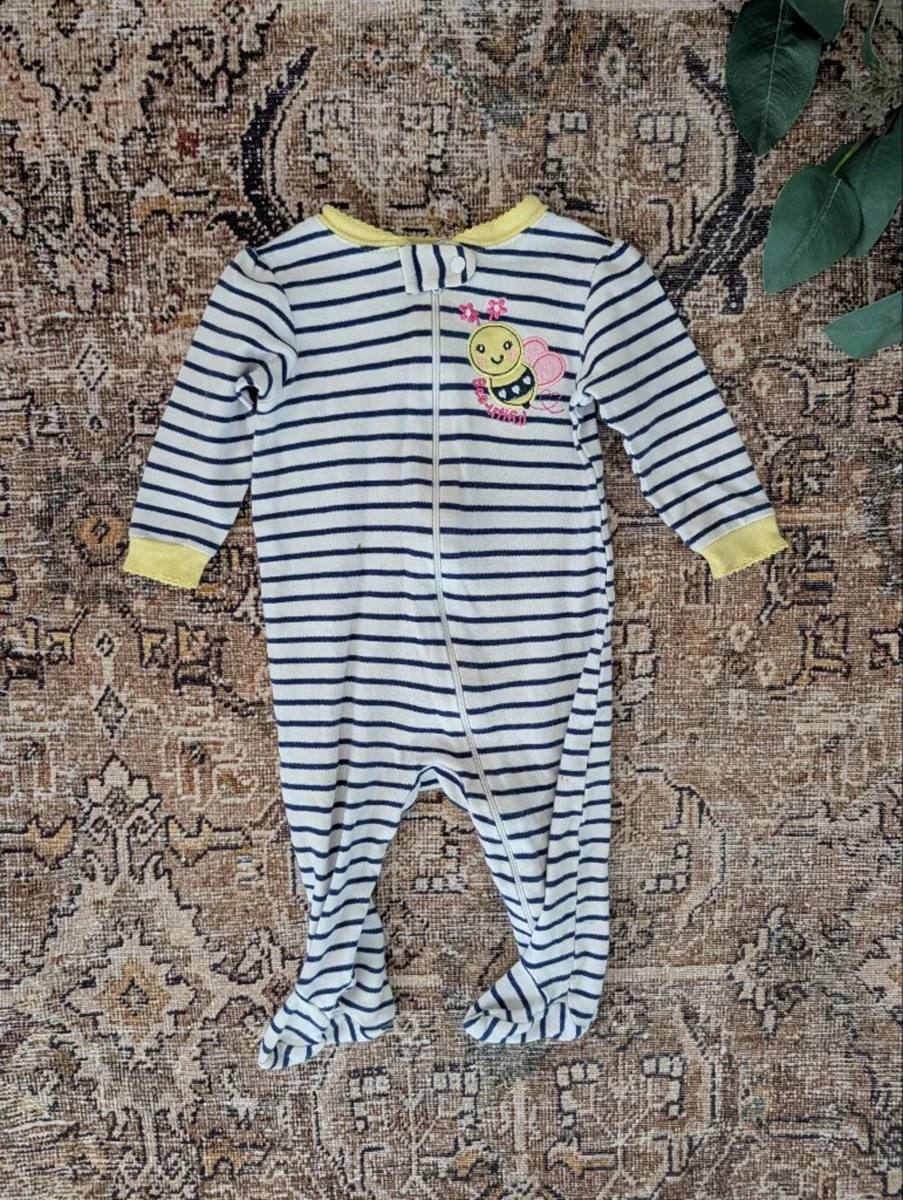 Baby girl footed sleeper bundle 6-9m